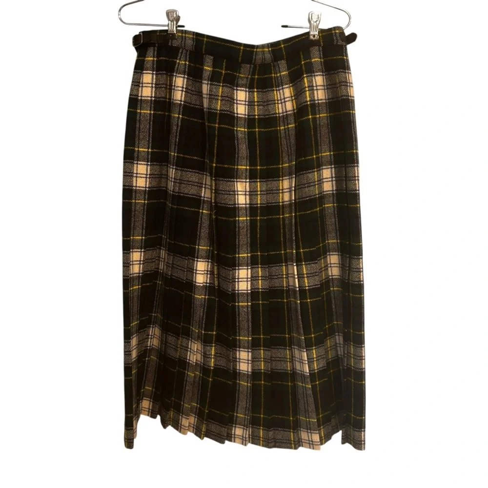Clan laird skirt kilt womens size 8/10 vintage set 2 red green blue ivory multi - Picture 12 of 15
